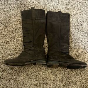Tall brown boots